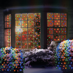 180 Net lights Multi Coloured