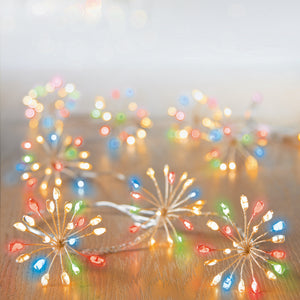 200 Starburst Lights Multi-Coloured