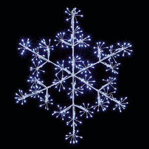 Pin Wire Snowflake 40cm Cool White